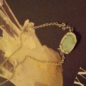 Kendra Scott Gold and Chalcedony Elisa Necklace